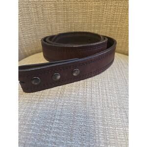 Danner Leather Belt 42 Oil Tanned Harness Leather Brown USA Made (No Buckle)